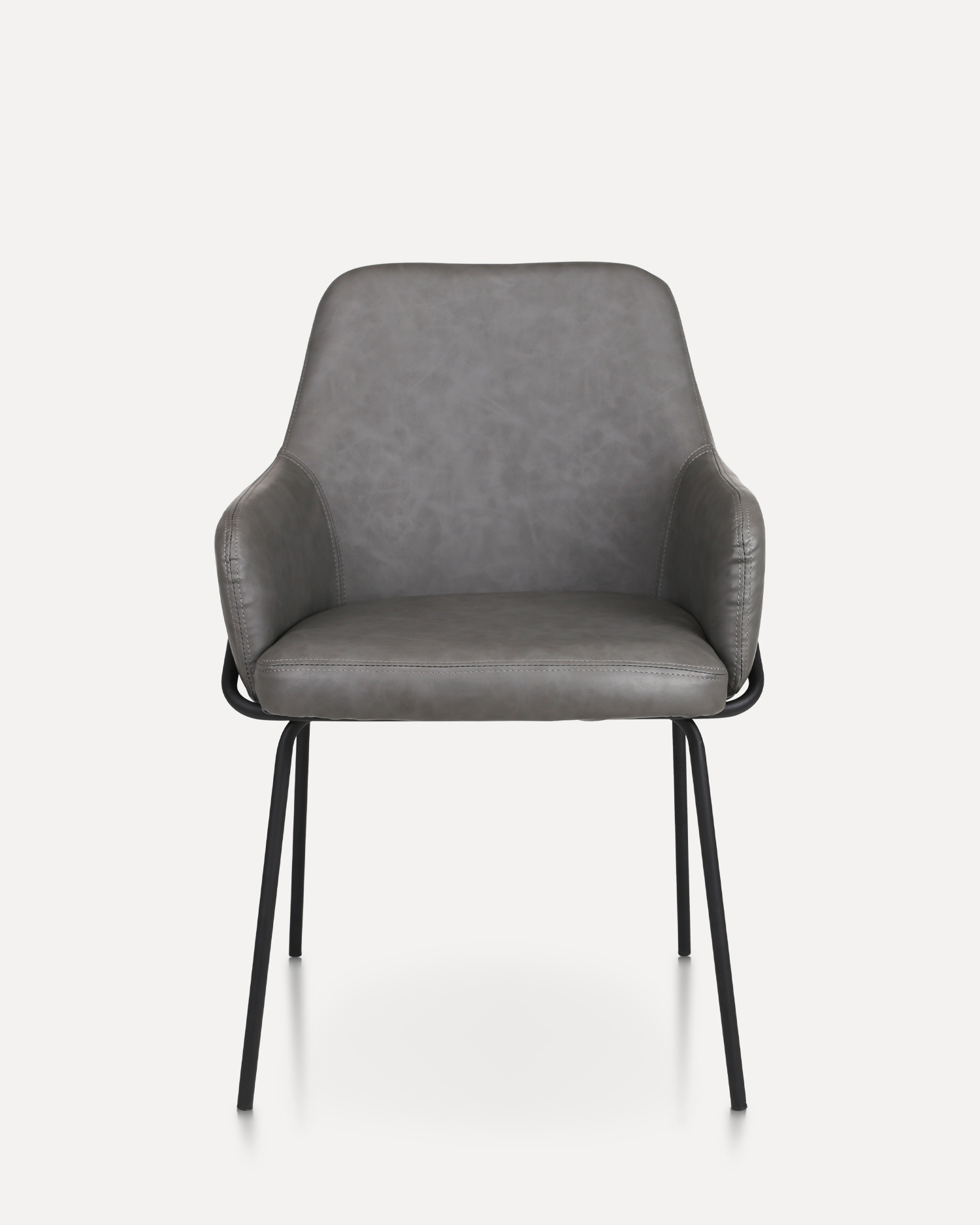 Kursi Makan Kulit Dengan Lengan Kursi Makan Kulit Dengan Lengan