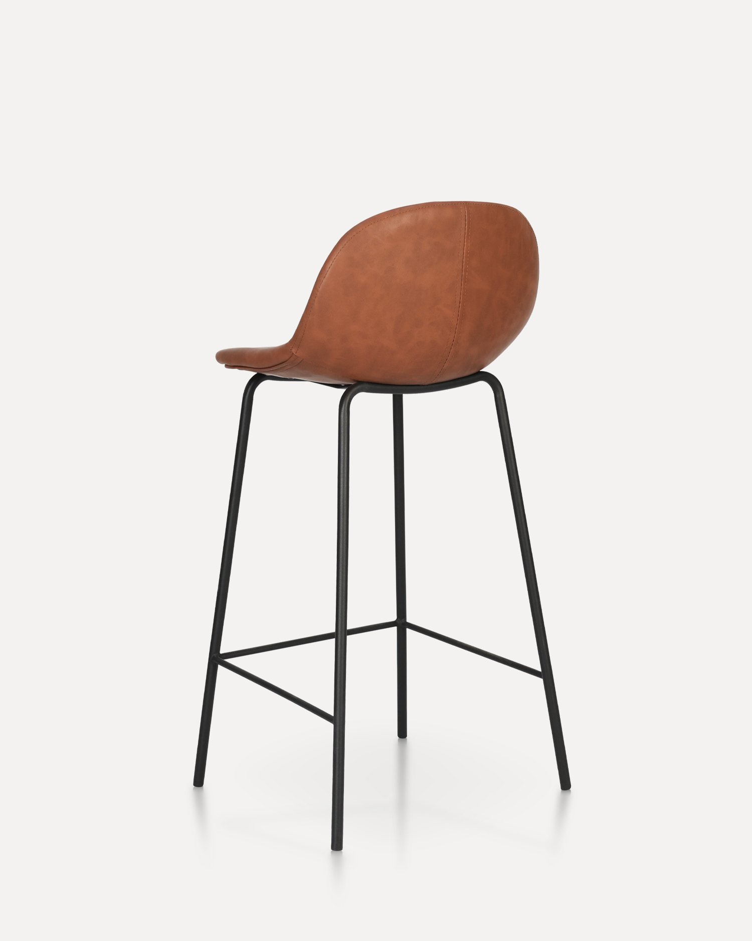 Bangku counter oranye modern Bangku counter oranye modern