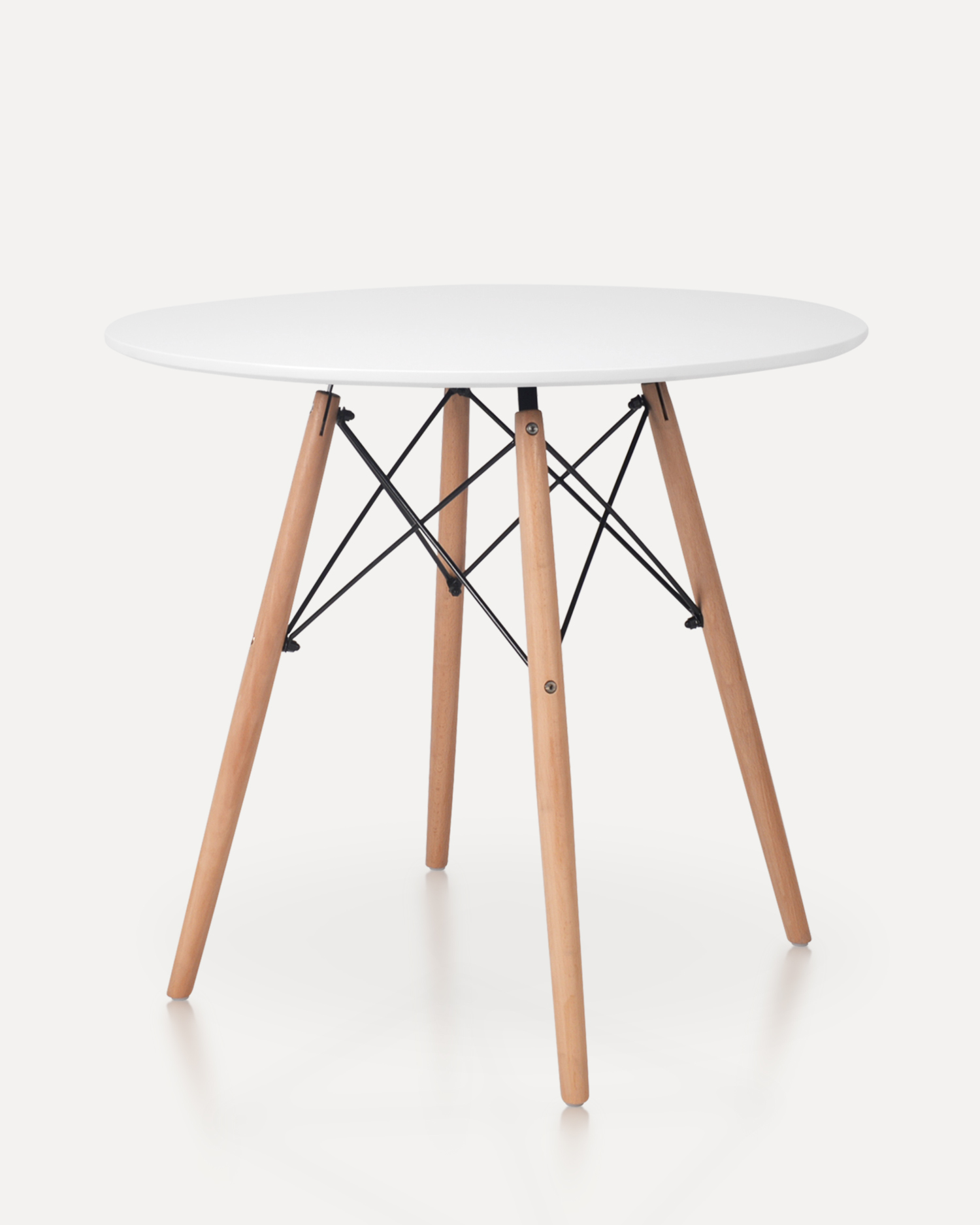 Meja makan kayu bundar nordic Meja makan kayu bundar nordic