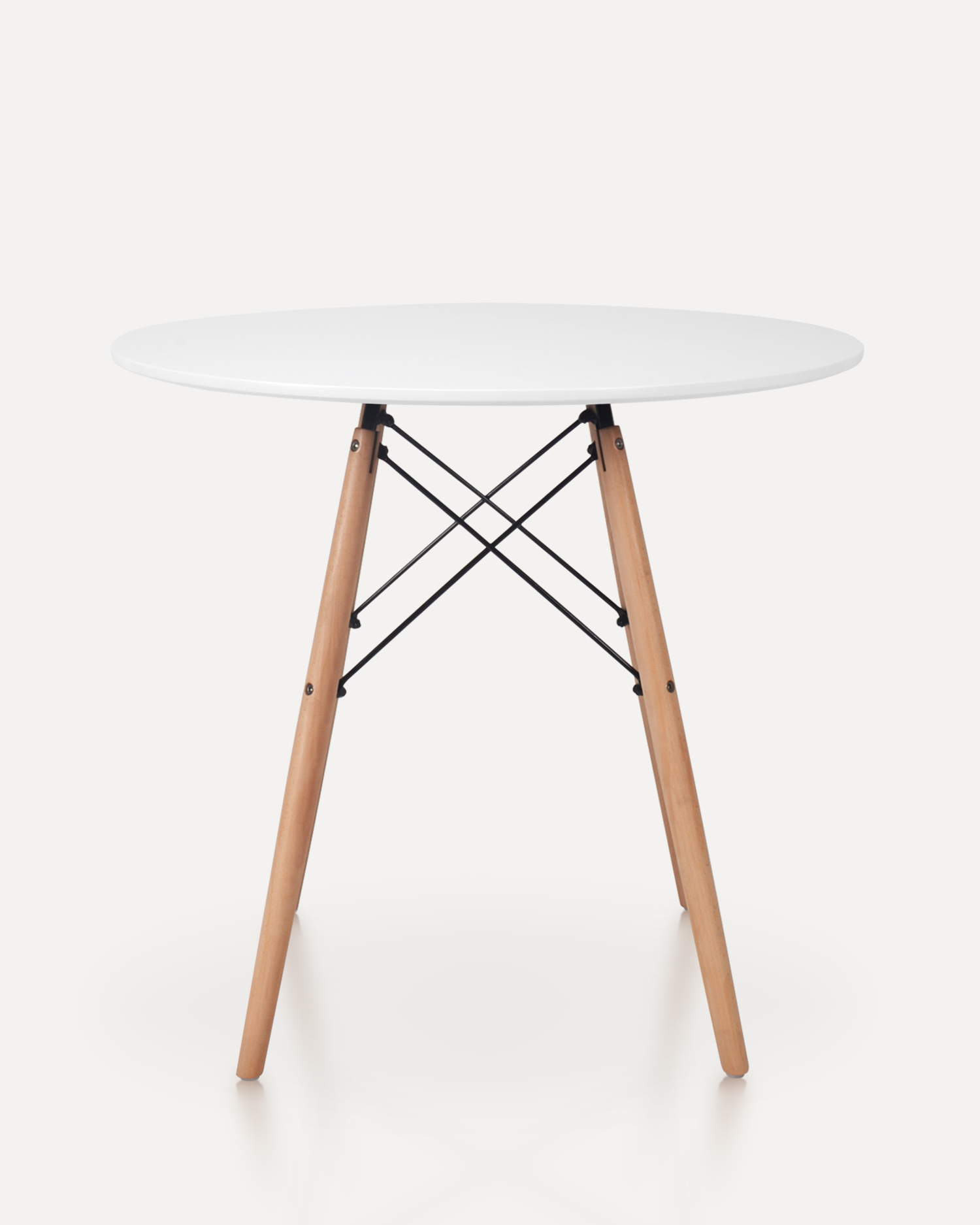 Meja makan kayu bundar nordic Meja makan kayu bundar nordic
