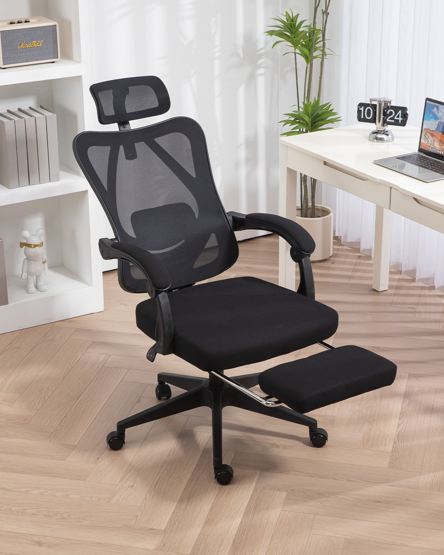 Kursi kantor berbaring dengan pijakan kaki Kursi kantor berbaring dengan pijakan kaki