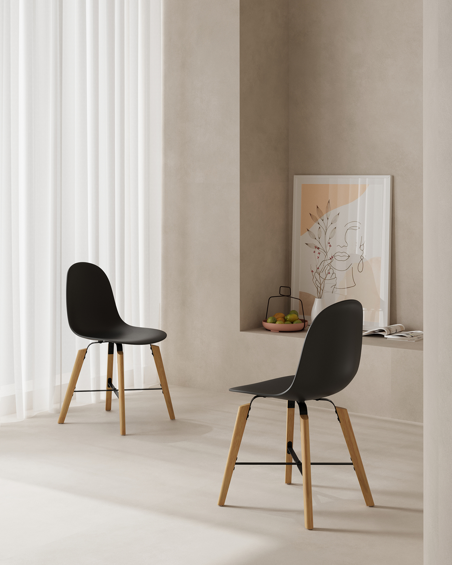 Kursi Shell Hitam Kursi Shell Hitam